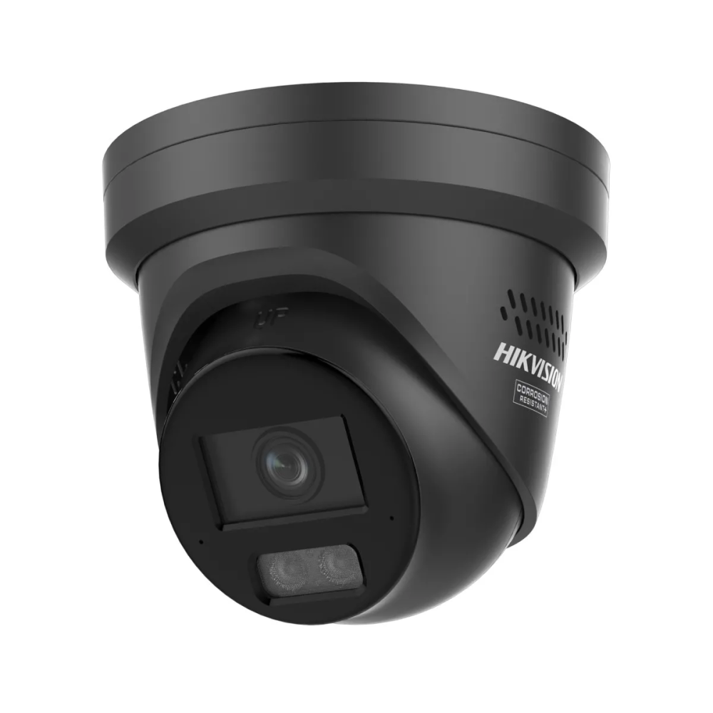 Caméra de Sécurité IP Hikvision Pro Turret ColorVu 3.0 PoE 8MP 2.8mm Extérieure IP67 - DS-2CD2387G3-LIS2UY/SL(2.8mm)/BLACK