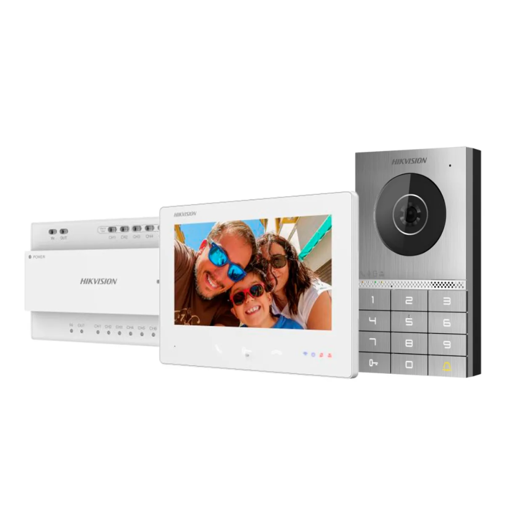 Kit d'Interphone Vidéo Hikvision HD Villa Kit 2 Fils - DS-KIS706EY