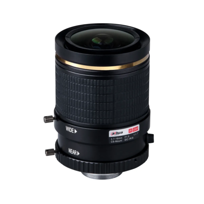 Objectif pour caméra de sécurité Dahua 12MP 1"/1,7" Objectif à focale variable 3,7-16 mm - PLZ20C0-D-V2