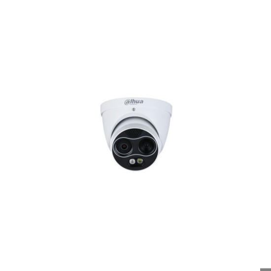 DAHUA Caméra IP dôme 4MP FF 4 mm IR 30m PoE Thermique IA WizSense - TPC-DF1241P-D3F4