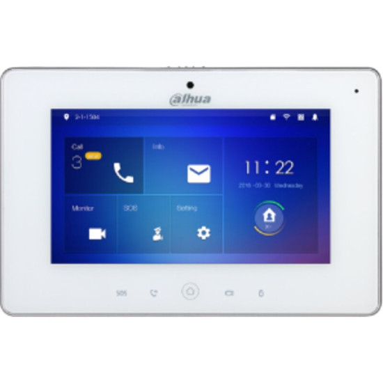 Dahua - Vth5221dw-s2 - Moniteur D'Intérieur Blanc Wi-fi 7' De Vth