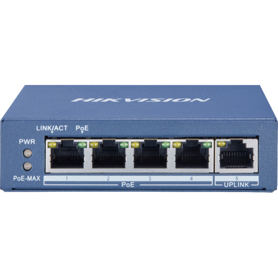 Hikvision DS-3E0505P-E/M commutateur réseau Non-géré L2 Gigabit Ethernet (10/100/1000) Connexion Ethernet, supportant l'alimenta