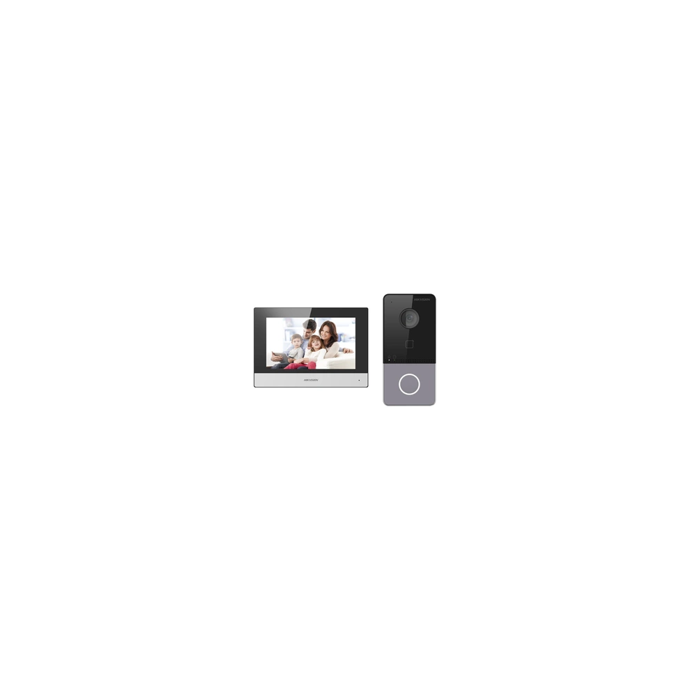 - DS-KIS603-P - Kit d'interphone villa - WiFi & Ethernet - Avec unité intérieure 7 pouces