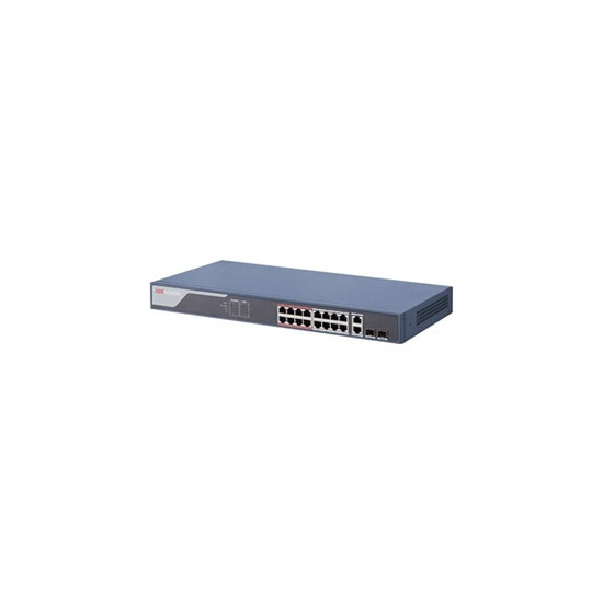 Pro Series DS-3E1318P-SI - Commutateur - intelligent - 16 x 10/100 (PoE) + 2 x Gigabit SFP (liaison montante) - de bureau - PoE 