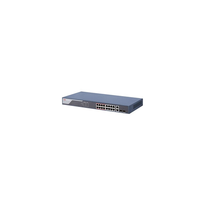 Pro Series DS-3E1318P-SI - Commutateur - intelligent - 16 x 10/100 (PoE) + 2 x Gigabit SFP (liaison montante) - de bureau - PoE 