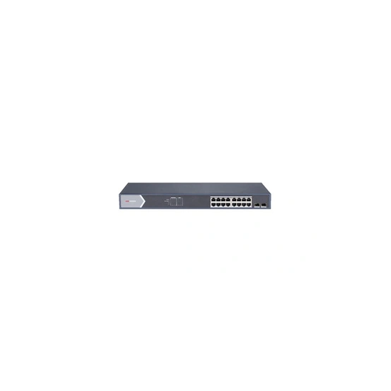Smart Managed Series DS-3E1518P-SI - Commutateur - intelligent - 16 x 10/100/1000 (PoE+) + 2 x Gigabit SFP - de bureau - PoE+ (2