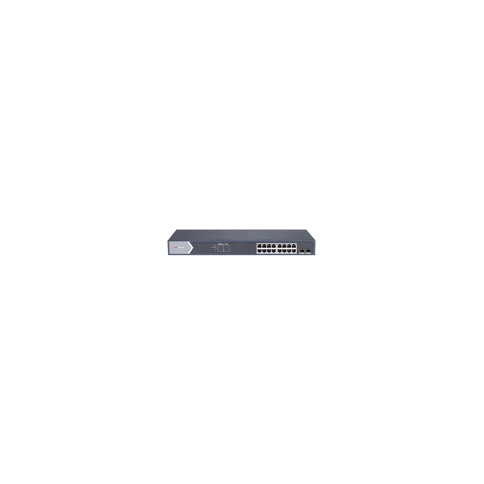 Smart Managed Series DS-3E1518P-SI - Commutateur - intelligent - 16 x 10/100/1000 (PoE+) + 2 x Gigabit SFP - de bureau - PoE+ (2