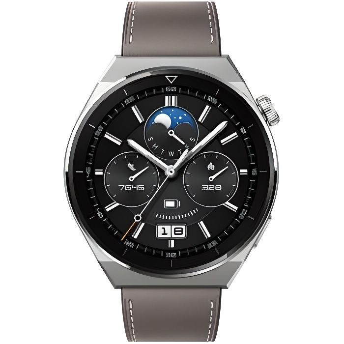 Montre connectée - HUAWEI - GT 3 Pro - 46mm - Classic - Marron