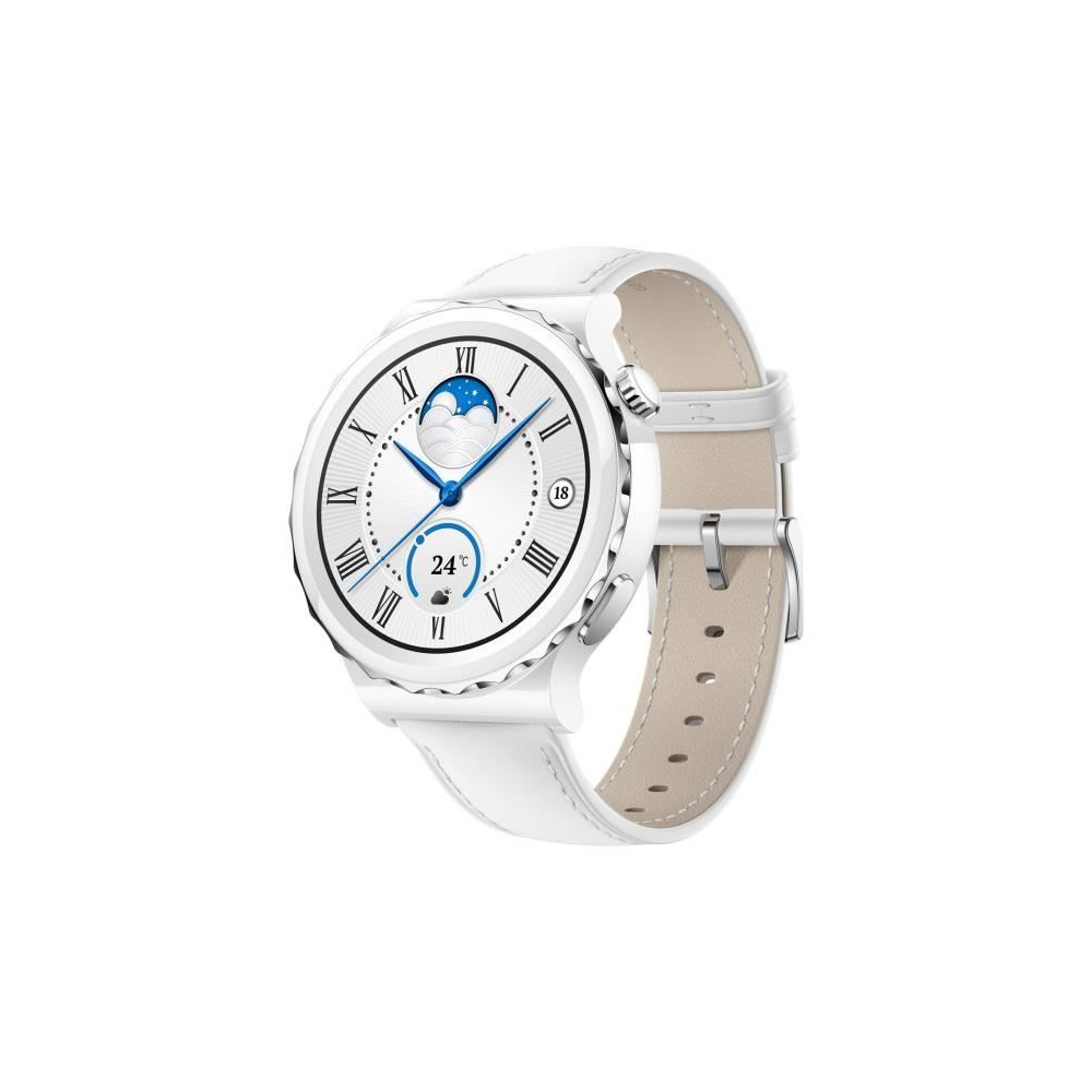 Huawei Watch GT 3 Pro 43mm GPS White White Leather Strap