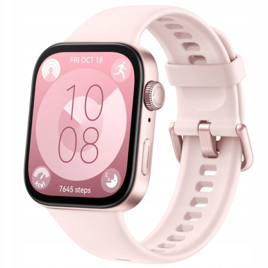 Montre Connectée - Huawei - Watch Fit 3 - Rose - Bluetooth - GPS - Pulsomètre