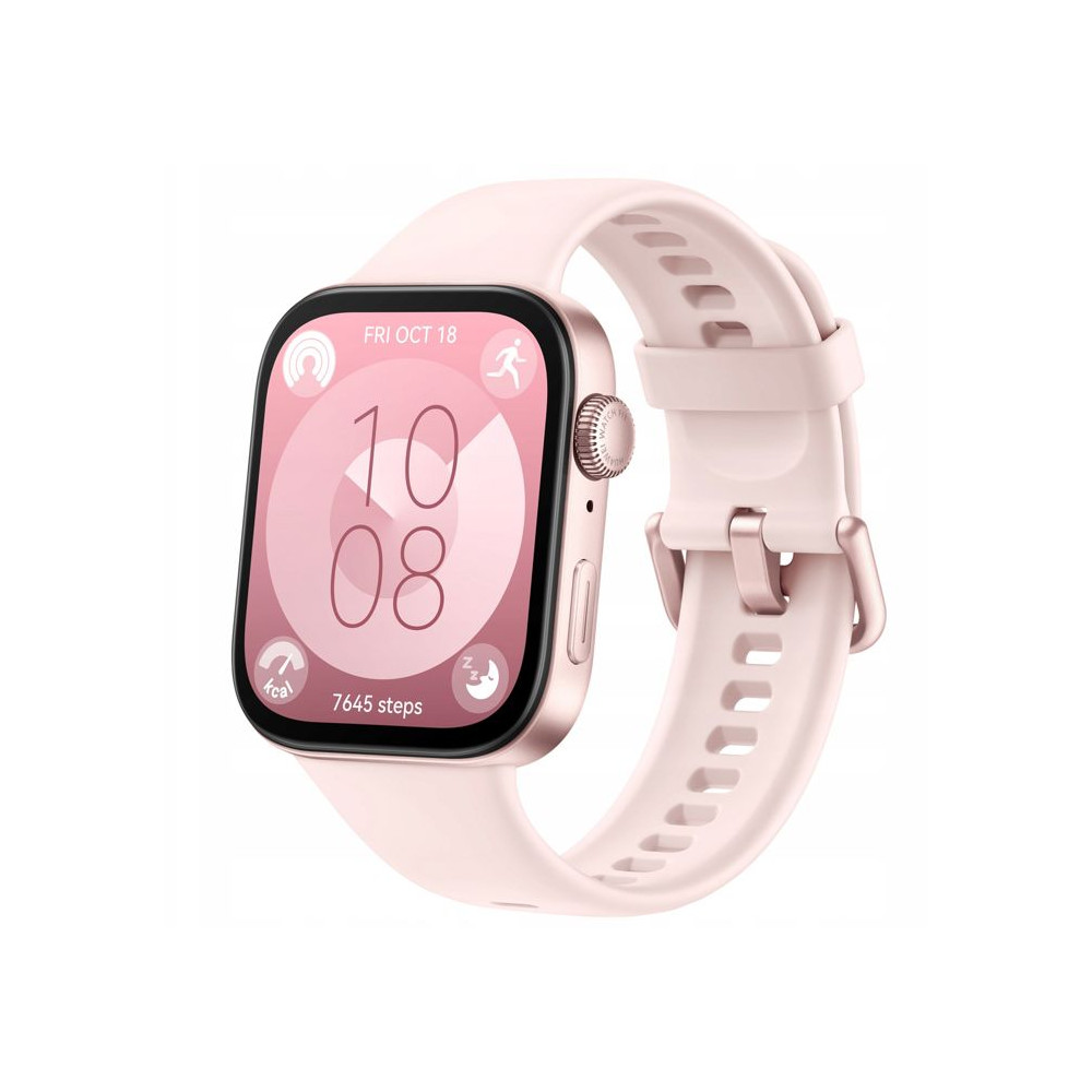 Montre Connectée - Huawei - Watch Fit 3 - Rose - Bluetooth - GPS - Pulsomètre
