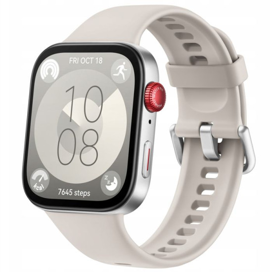 Montre intelligente - Huawei - Watch Fit 3 - Écran AMOLED 182 - Autonomie 10 jours - Blanc