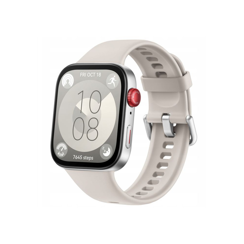 Montre intelligente - Huawei - Watch Fit 3 - Écran AMOLED 182 - Autonomie 10 jours - Blanc