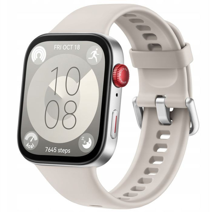 Montre intelligente - Huawei - Watch Fit 3 - Écran AMOLED 182 - Autonomie 10 jours - Blanc