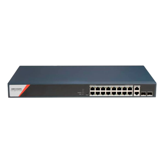 Switch Hikvision DS-3E1520HP-SI-16P2T2F 20 Ports 230W Gigabit PoE+