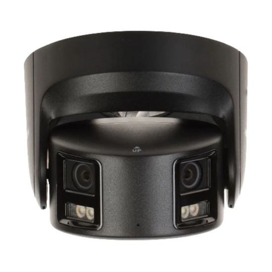 Hikvision - Câmara panorâmica IP Turret da gama PRO - Resolução 8 Megapixel   PoE   ColorVu - 4 mm   Microfone   Sirene e flash