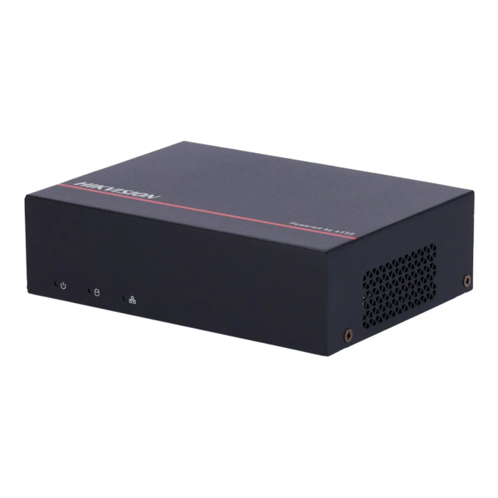 Enregistreur DVR Hikvision AcuSense 4 Canaux 1U H.265 avec eSSD Noir - iDS-E04HQHI-XD