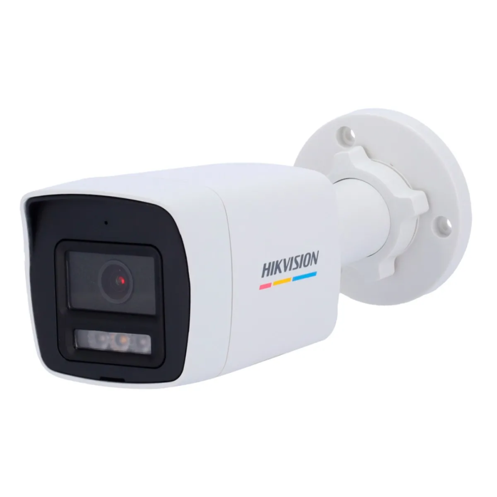 Caméra de Sécurité IP Hikvision Value Bullet ColorVu PoE 2MP 4.0mm Extérieure IP67 - DS-2CD1027G2H-LIU(4mm)