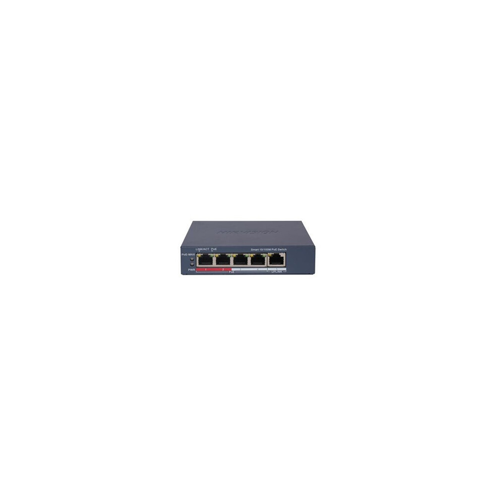 DS-3E1105P-EI - Commutateur - intelligent - 4 x 10/100 (4 PoE) + 1 x 10/100 - de bureau - High PoE / PoE+ (60 W)