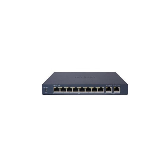 DS-3E1510P-EI/M 8 Port Gigabit Smart POE Switch - PoE Power Budget 60W