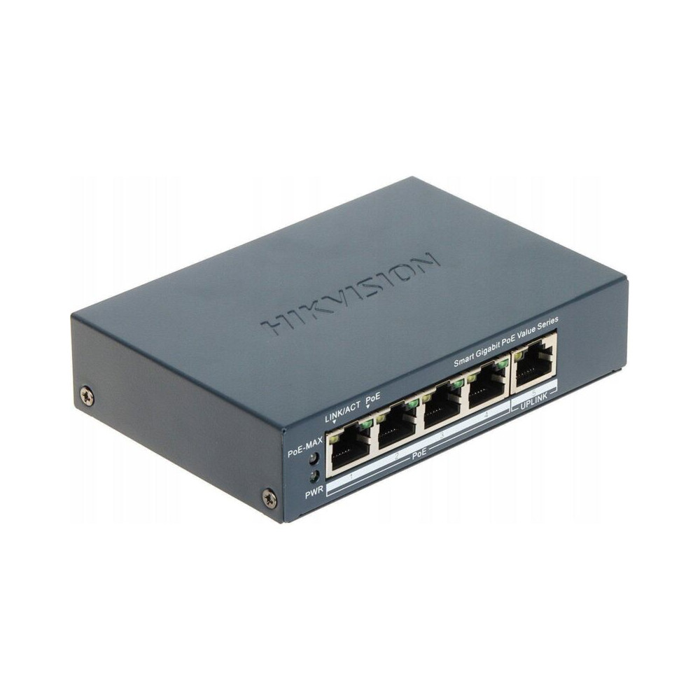 Hikvision DS-3E1505P-EI/M Switch PoE 4 Ports