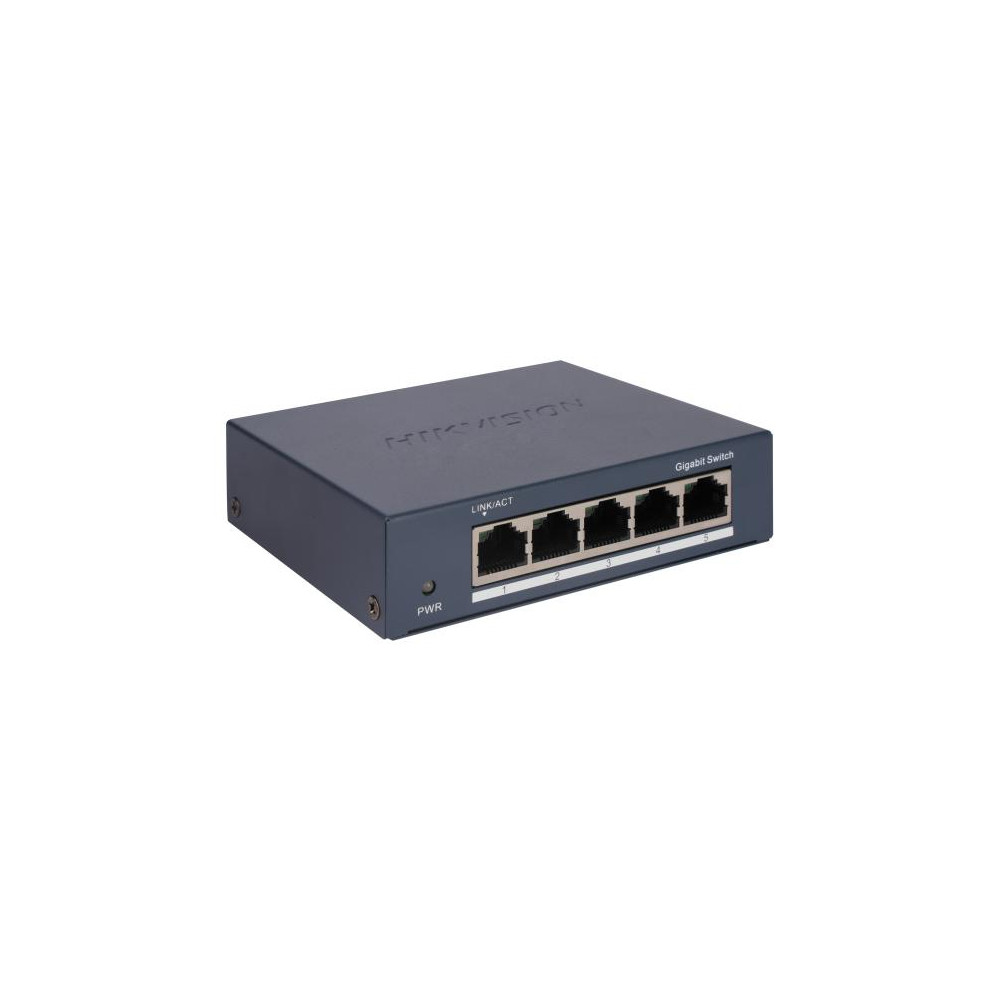 Hikvision DS-3E0505-O commutateur réseau Non-géré Gigabit Ethernet (10/100/1000) Noir - Neuf