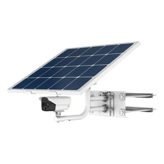 Caméra de Sécurité IP Hikvision Thermique Dual Solaire Bullet PoE 4MP 9.7mm 8mm Extérieure - DS-2TXS2628-10P/QA/GLT/CH36S80