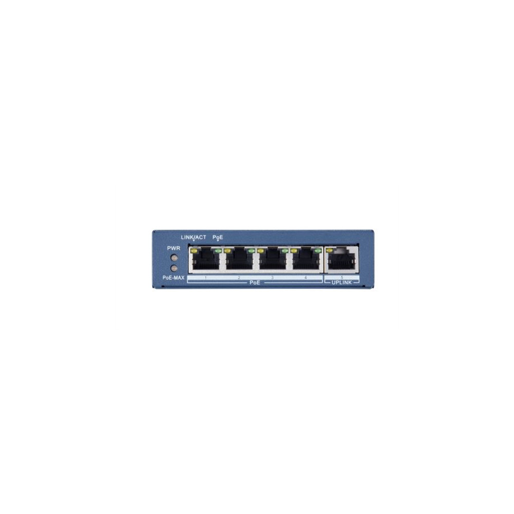 Hikvision DS-3E0505P-E commutateur réseau Non-géré Gigabit Ethernet (10/100/1000) Connexion Ethernet, supportant l'alimentation 