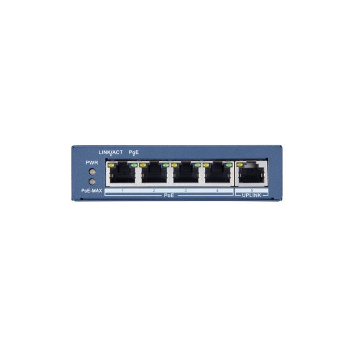 Hikvision DS-3E0505P-E commutateur réseau Non-géré Gigabit Ethernet (10/100/1000) Connexion Ethernet, supportant l'alimentation 