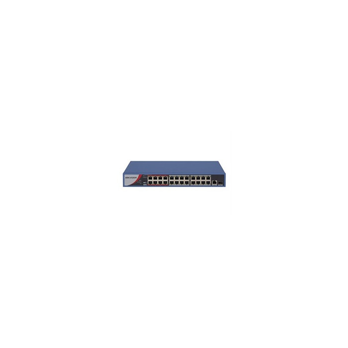 Value Series DS-3E0326P-E/M(B) - Commutateur - non géré - 24 x 10/100 (PoE) + 1 x 10/100/1000 + 1 x Gigabit SFP - de bureau - Po