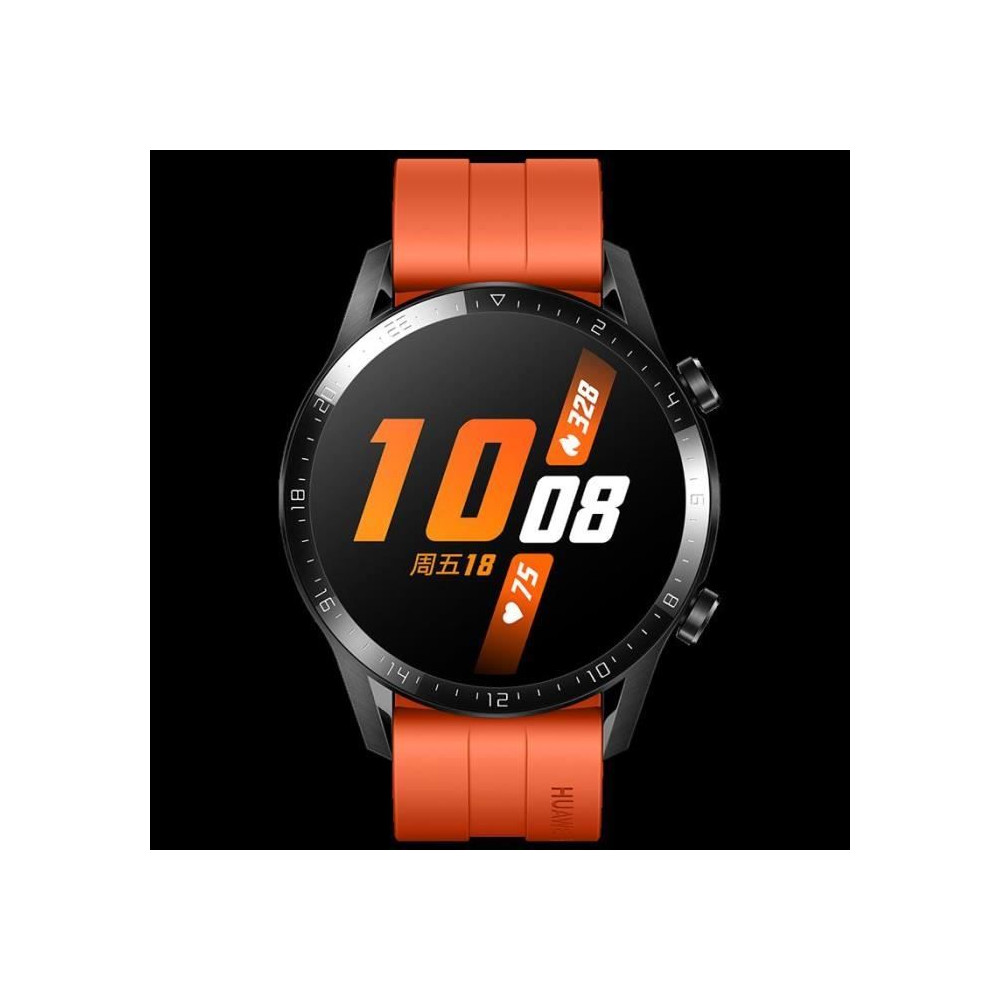 Montre connectée - HUAWEI - WATCH GT 2 - Orange - 32 Mo - 4 Go - Autonomie 14 jours