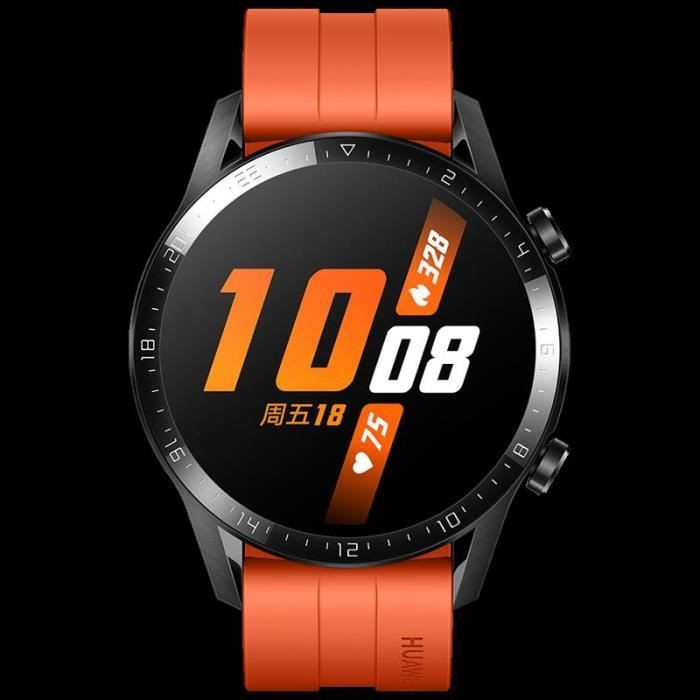 Montre connectée - HUAWEI - WATCH GT 2 - Orange - 32 Mo - 4 Go - Autonomie 14 jours