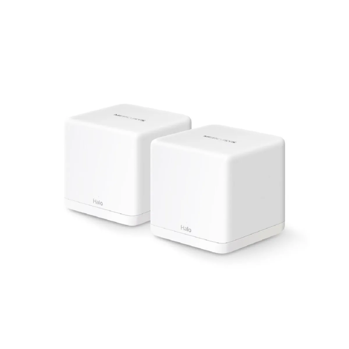 Système Wi-Fi 6 (lot de 2 packs) Mesh AX1500 pour Toute la Maison Vitesse 300 Mbps (2,4 GHz) + 1201 Mbps (5 GHz) 3 ports Gigabit