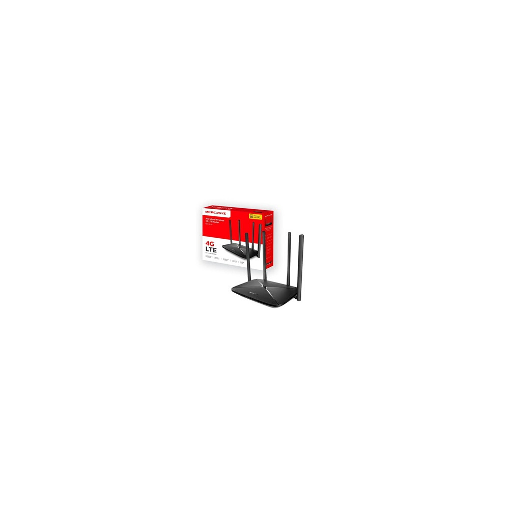 MB115 Router WiFi 4G LTE con SIM, 4 Antenne, 300Mbps, 32 Dispositivi