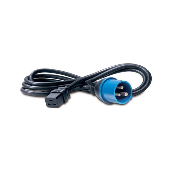 APC - Câble d'alimentation - IEC 60320 C19 pour IEC 60309 (M) - 2.5 m - noir - pour P/N: SMT2200I-AR, SMT2200R2I-AR, SMT3000I-AR