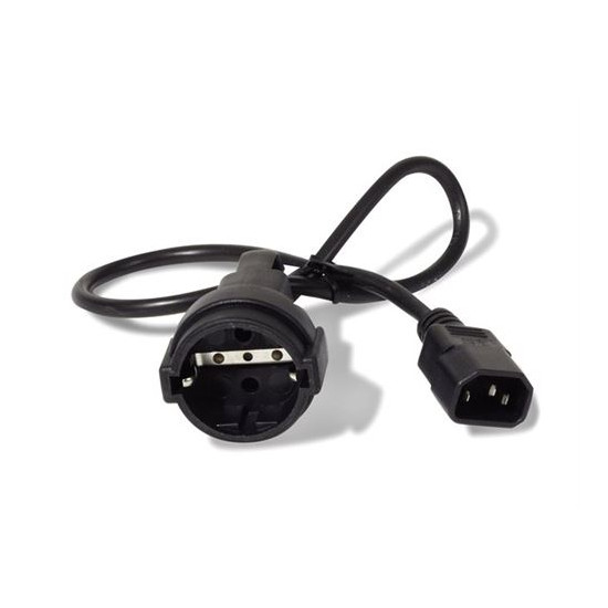 APC - Câble d'alimentation - power CEE 7/7 (F) pour IEC 60320 C14 - 10 A - 61 cm - noir - pour P/N: SCL500RMI1U, SCL500RMI1UC, S