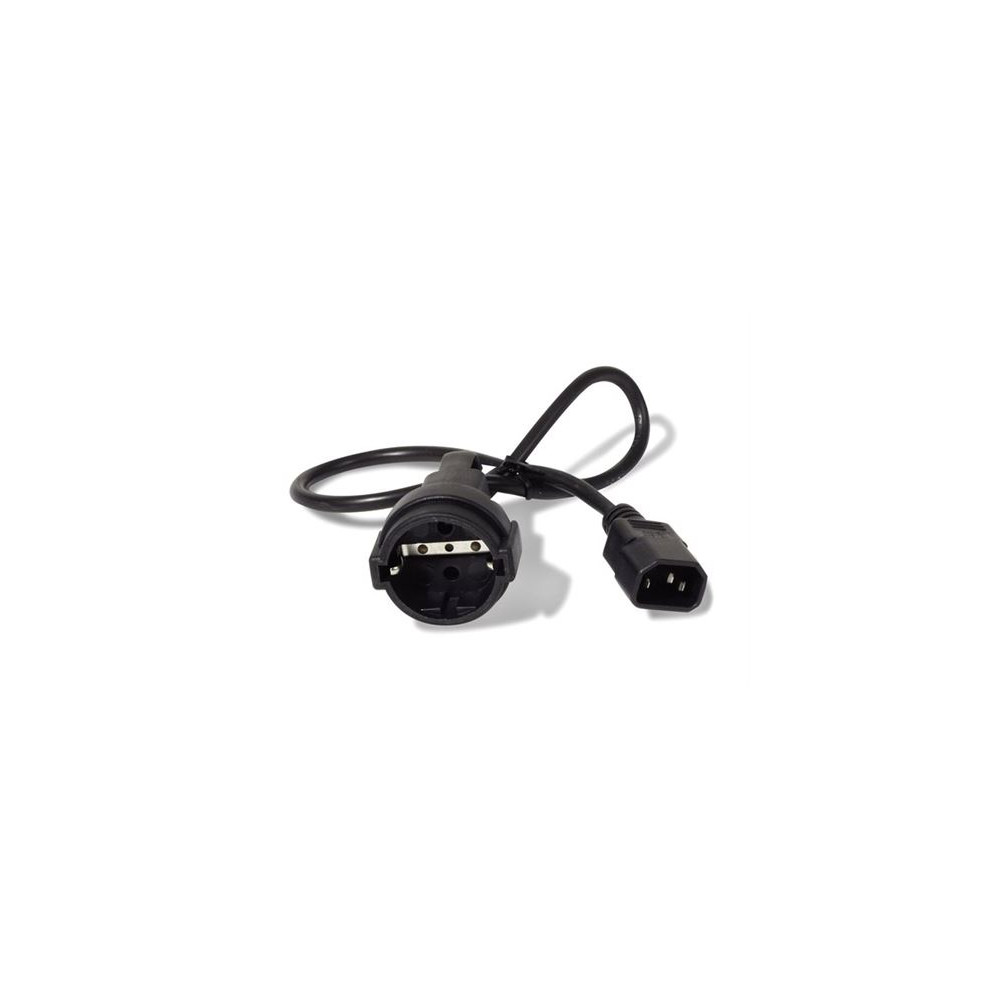 APC - Câble d'alimentation - power CEE 7/7 (F) pour IEC 60320 C14 - 10 A - 61 cm - noir - pour P/N: SCL500RMI1U, SCL500RMI1UC, S