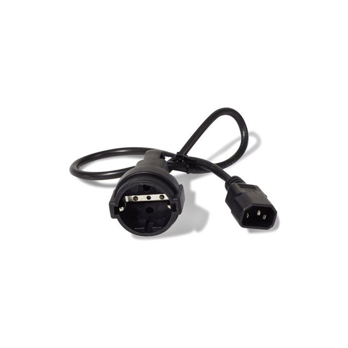 APC - Câble d'alimentation - power CEE 7/7 (F) pour IEC 60320 C14 - 10 A - 61 cm - noir - pour P/N: SCL500RMI1U, SCL500RMI1UC, S