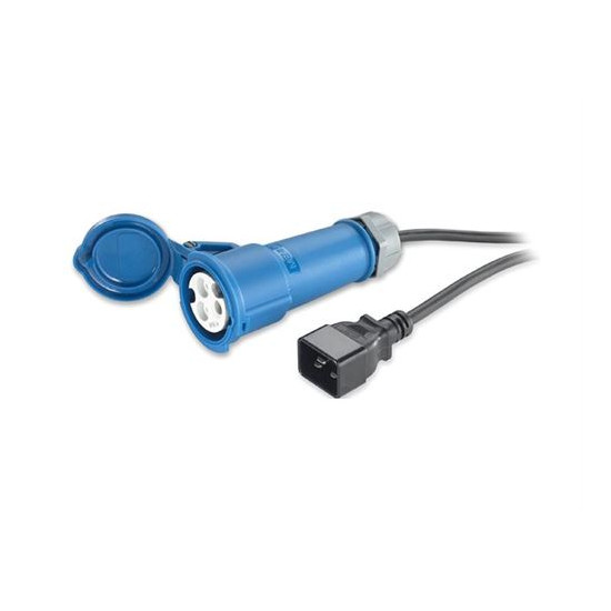 APC - Câble d'alimentation - IEC 60320 C20 pour IEC 60309 16A (F) - CA 230 V - 16 A - 2.5 m - noir - pour P/N: AP98892F, AP98894