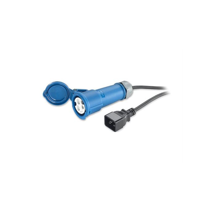 APC - Câble d'alimentation - IEC 60320 C20 pour IEC 60309 16A (F) - CA 230 V - 16 A - 2.5 m - noir - pour P/N: AP98892F, AP98894