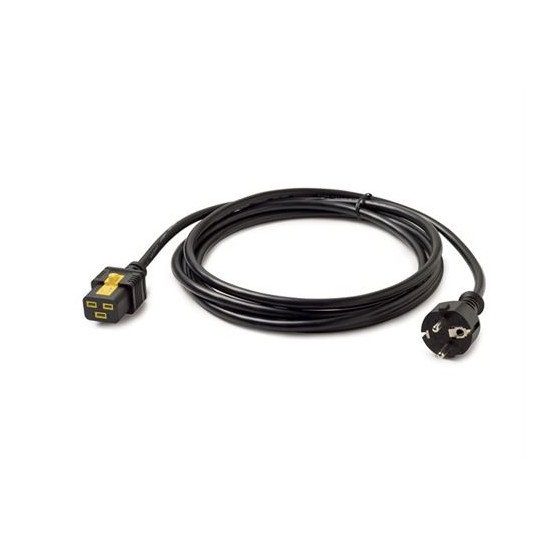 APC - Câble d'alimentation - IEC 60320 C19 pour power CEE 7/7 (M) - CA 240 V - 16 A - 3 m - noir - pour P/N: SMT2200I-AR, SMT220