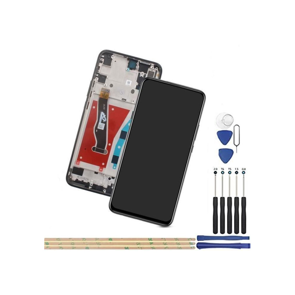 Écran LCD - Huawei - Y9 Prime 2019/P Smart Z - 6.59 - Noir - Avec châssis + kit outils