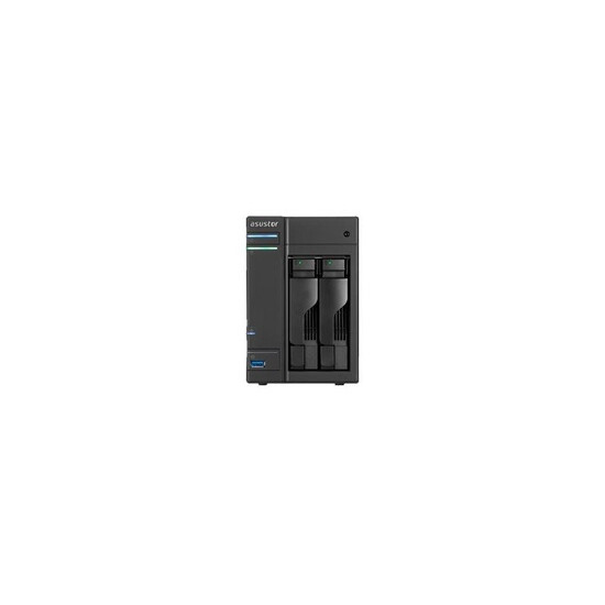 AS-202T - Serveur NAS - 2 Baies - 6 To - SATA 6Gb/s - HDD 3 To x 2 - RAID RAID 0, 1, JBOD - RAM 512 Mo - Gigabit Ethernet - iSCS