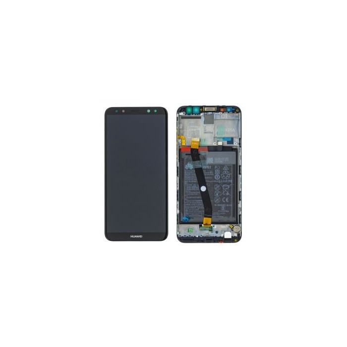 Ecran complet Huawei Mate-10 LITE noir assemblé sur châssis
