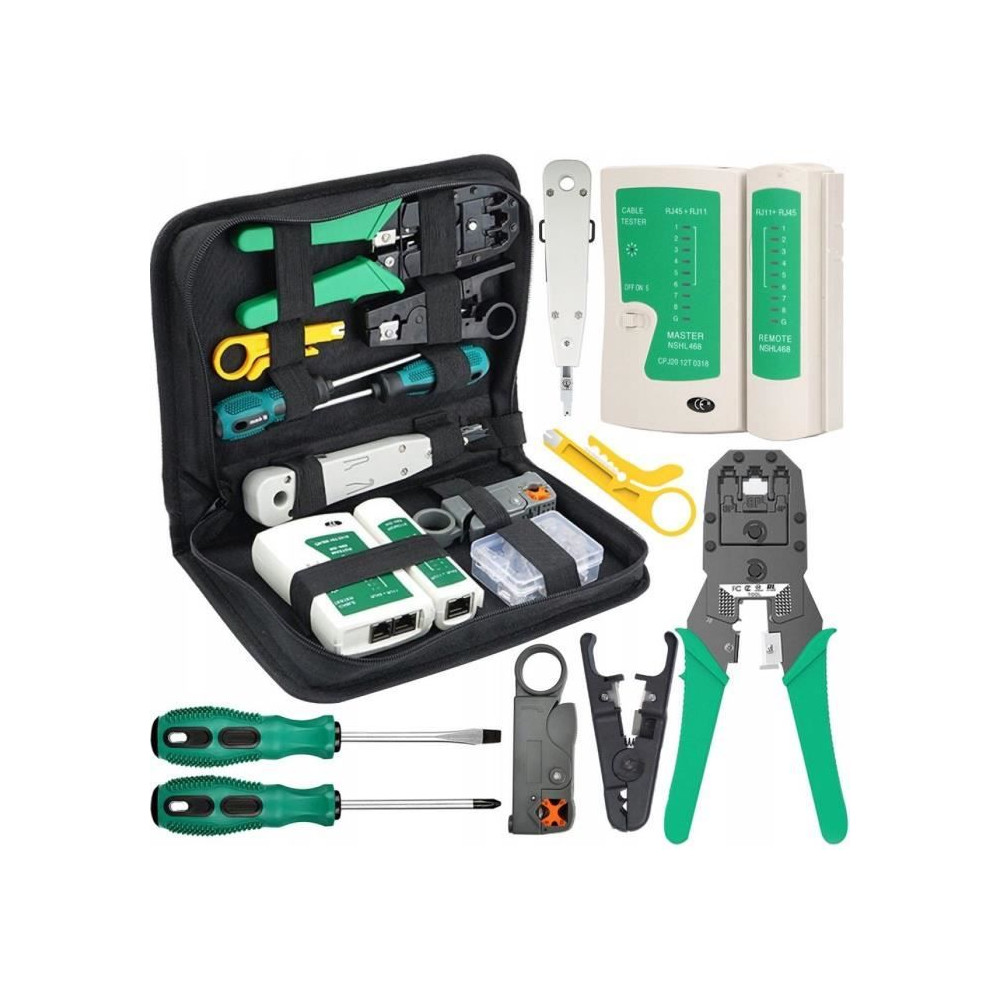 Ensemble dOutils de Réseau - TRENDNET - 19 Pièces - Kit de Test Complet - Polyvalent