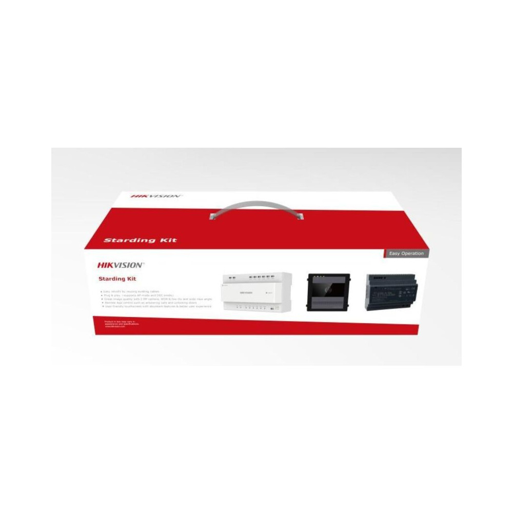Hikvision - 2-wire Hd Starter Kit Max 6w 2mp Ds-kis711 - 305304924