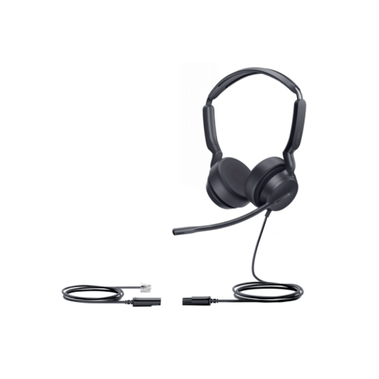 Casque filaire binaural RJ9 YHS36 haut de gamme E2