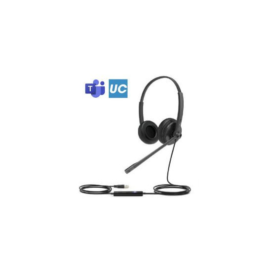 UH34 Dual Teams - Micro-casque USB Noir