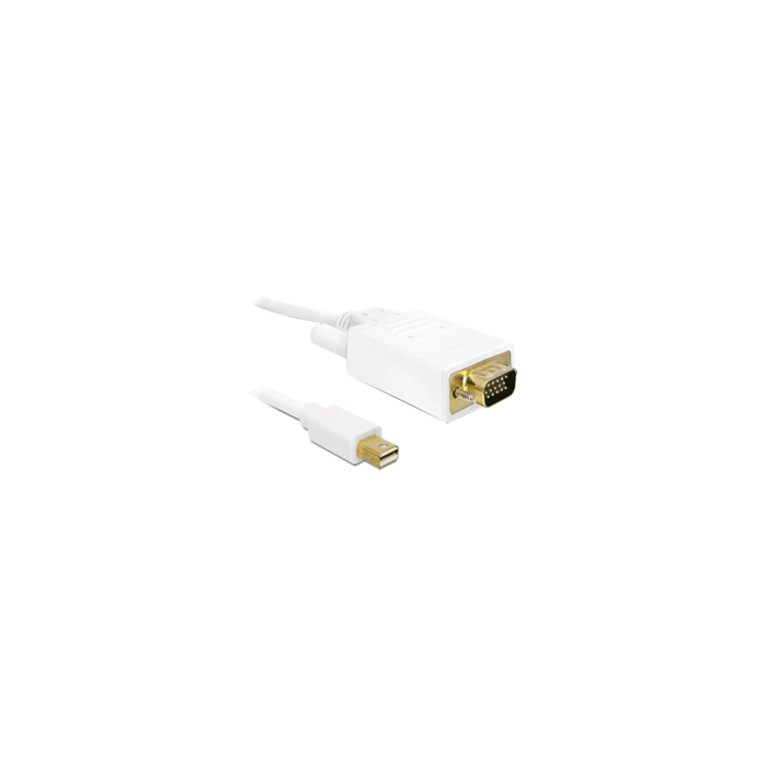 Câble Mini Displayport Mâle - VGA M blanc 2m