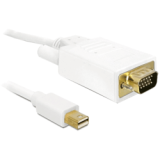 Câble Mini Displayport Mâle - VGA M blanc 2m